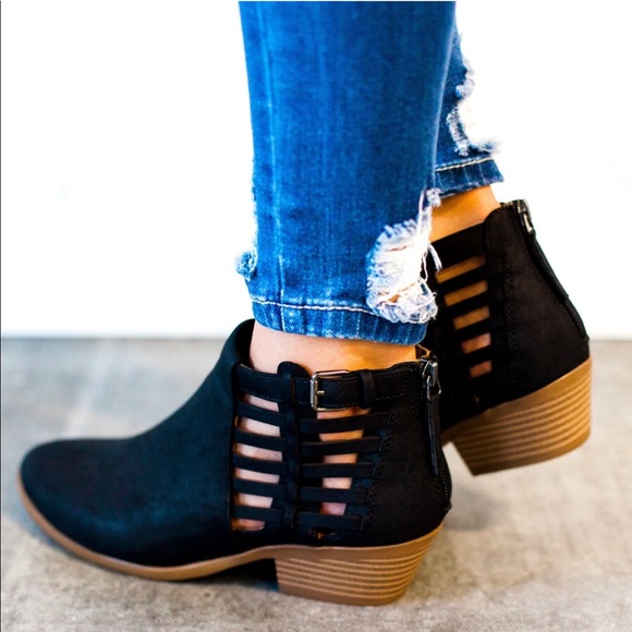 Woven basket ankle booties FIRM - Picture 5 of 6